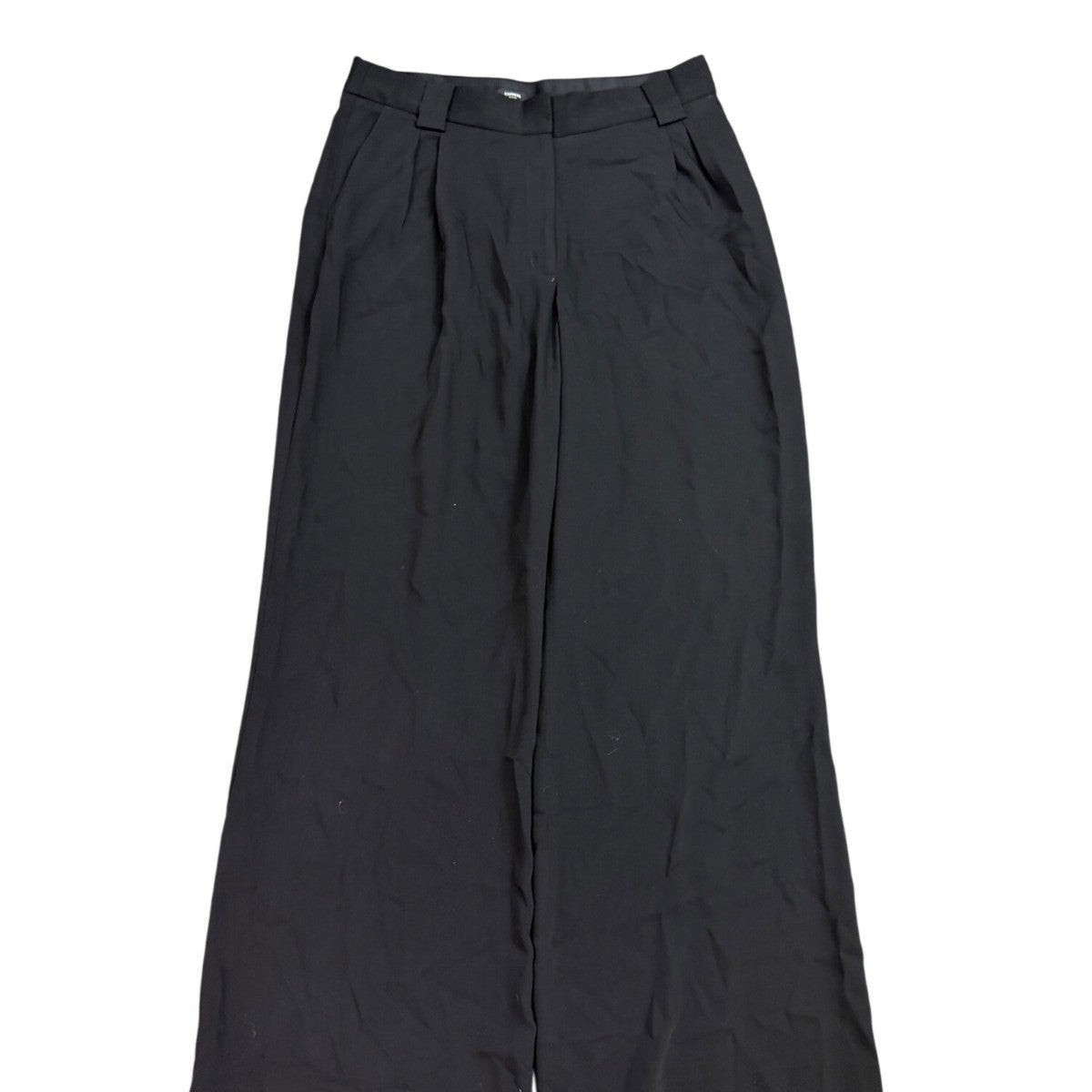 Express Womens Black Wide-Leg Stylist Pants Stylish Design Sz 12R