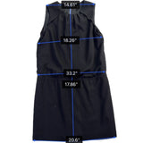 Ann Taylor Womens Black Sleeveless Shift Dress Keyhole Back Detail Size 12