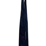 Henry Jacobson Mens Black 100% Silk Checkered Pattern Tie Elegant Neckwear