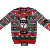 Disney Unisex Green Red Mickey Mouse Holiday Sweater Christmas Size Large