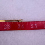 Monet Womens Gold Tone Herringbone Chain Necklace Vintage Statement Jewelry