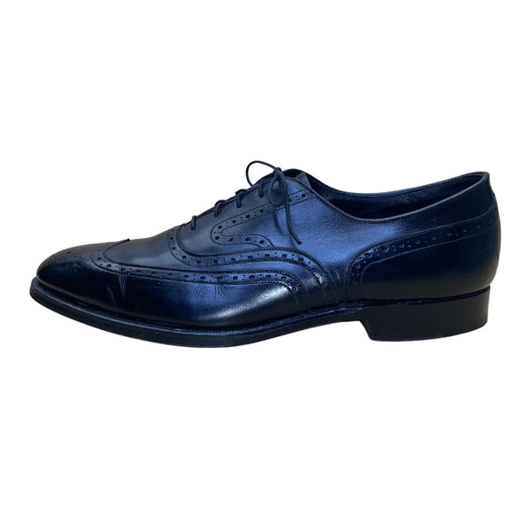 Johnston & Murphy Men’s Black Leather Wingtip Oxford Dress Shoes Size 10.5