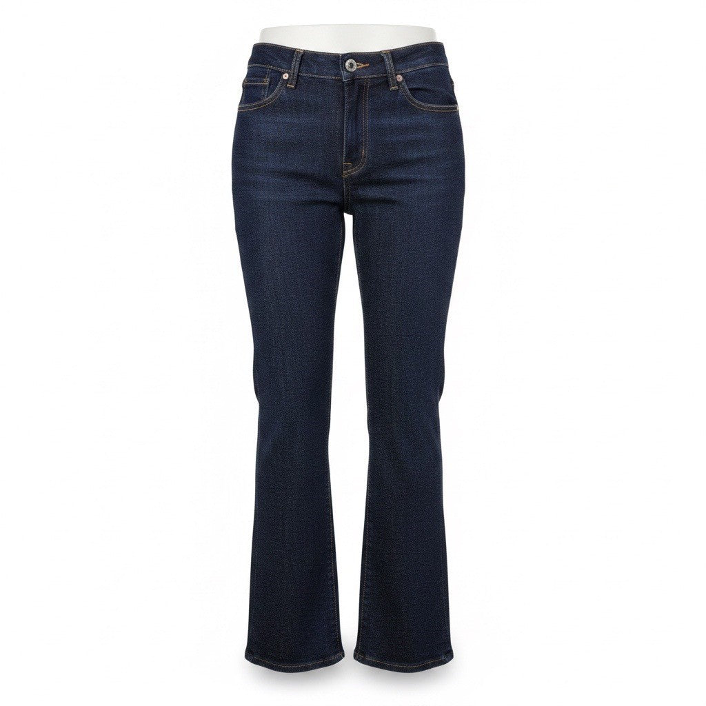 Levis Womens Navy Dark Wash 515 Casual Low Rise Bootcut Jeans Size 10 