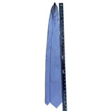 DKNY Mens Silver 100% Silk Textured Necktie Ribbed Detail Made In USA