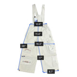 ONeill Kids Beige Bib Snow Pants Embroidered Patches Adjustable Straps Sz 10 New