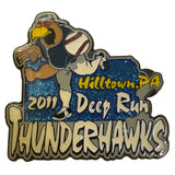 2011 Hilltown PA Deep Run Thunderhawks Baseball Glitter Pin