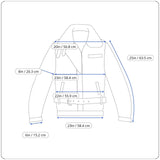 Oil Company Mens Black Leather Jacket With Front Zip & Side Pockets Size L