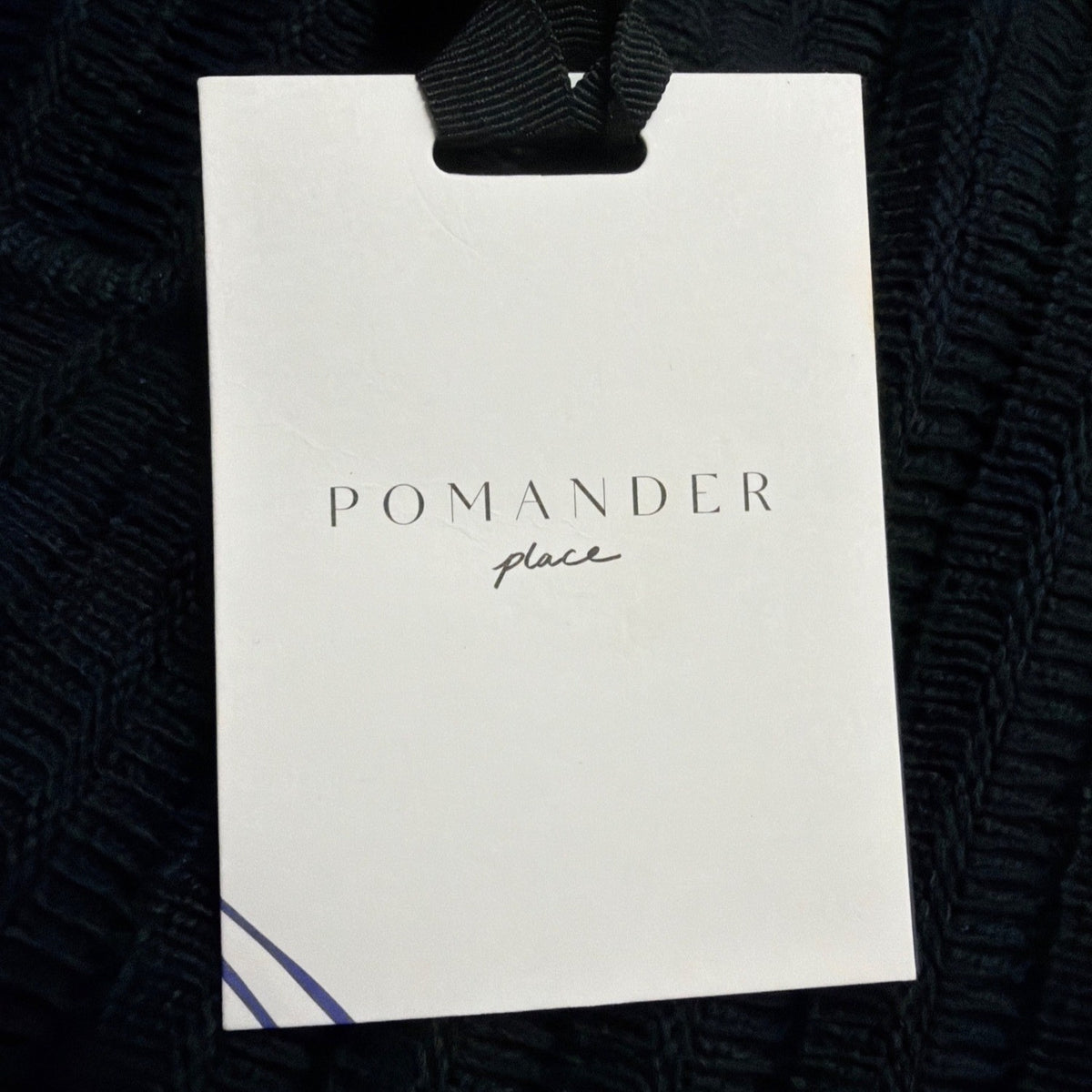 Pomander Place Womens Black Ribbed Knit Sleeveless Dress Sz L - New