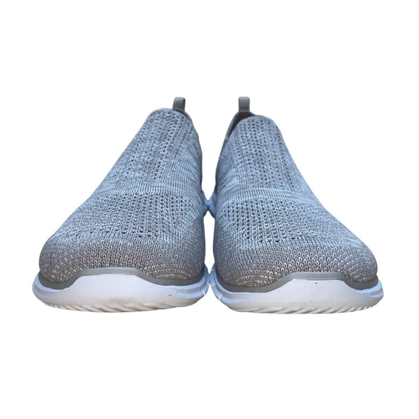 Skechers Women’s Gray Slip-On Air Cooled Memory Foam Walking Shoes Size 11