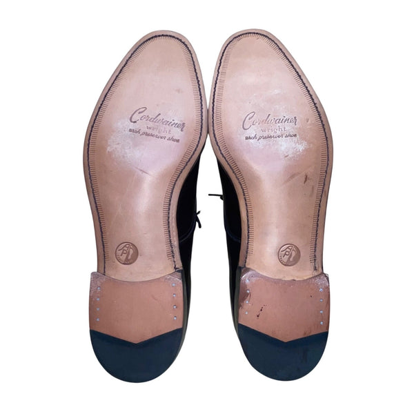 Cordwainer Men’s Dark Brown Leather Lace-Up Oxford Dress Shoes Size 10.5 B