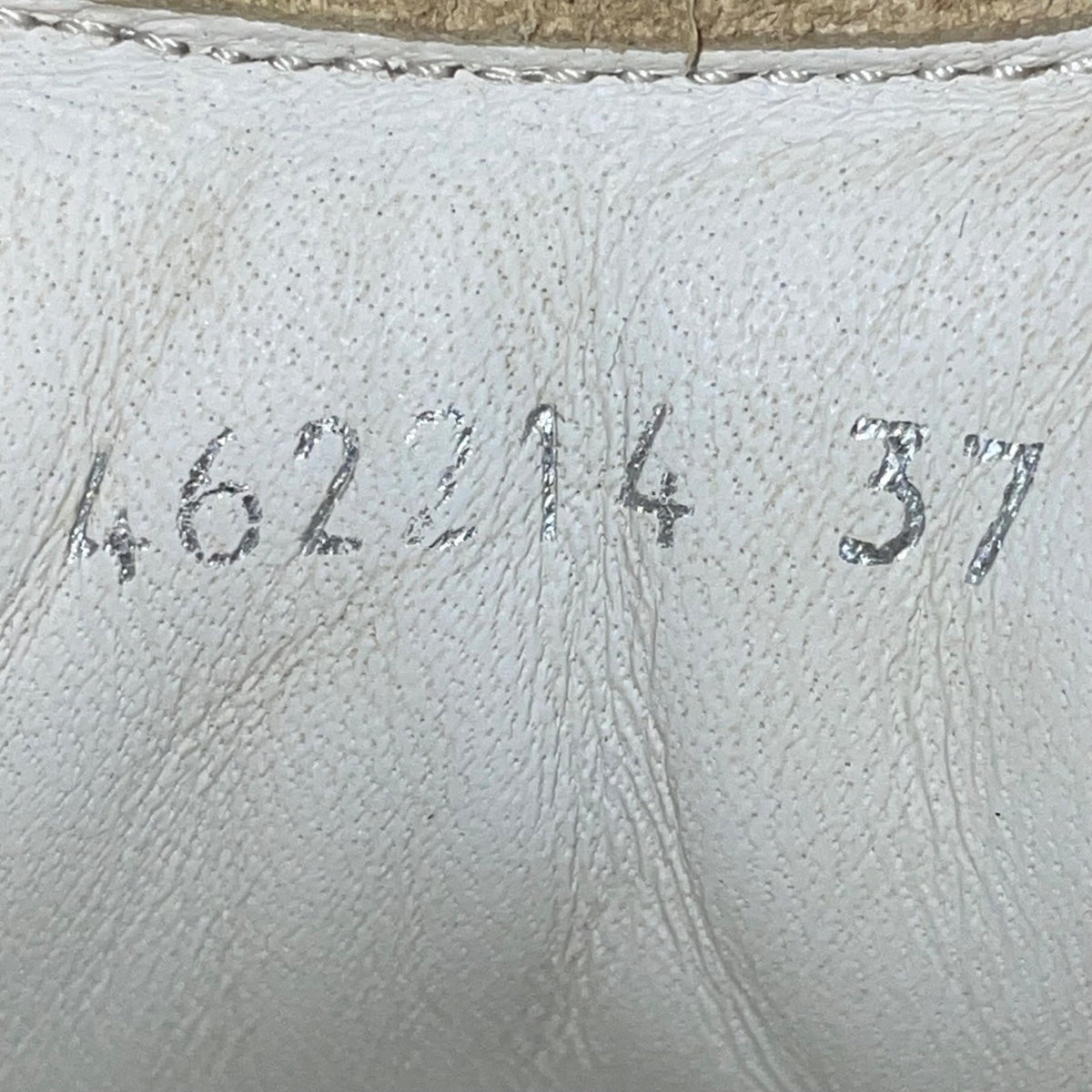 Alexander McQueen Women’s White & Gold Leather Platform Sneaker Size 7US