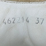 Alexander McQueen Women’s White & Gold Leather Platform Sneaker Size 7US