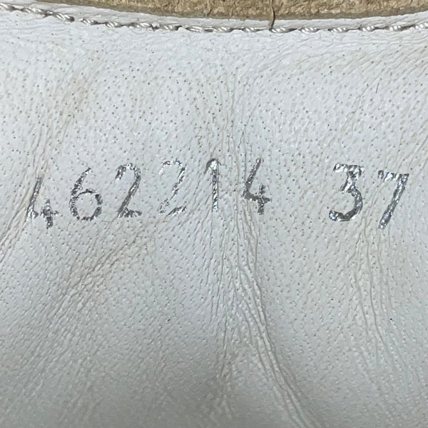 Alexander McQueen Women’s White & Gold Leather Platform Sneaker Size 7US