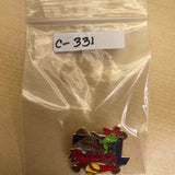 10th Anniversary Patriots Softball Pin With Louisiana State Design & Frog Mascot