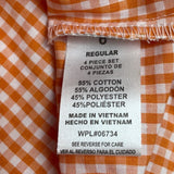 Izod Boys Orange Gingham Shirt & Striped Clip-On Tie Set Size 6