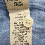 L.L.Bean Womens Blue Linen Button-Up Shirt Long Sleeve Casual Fit Size L