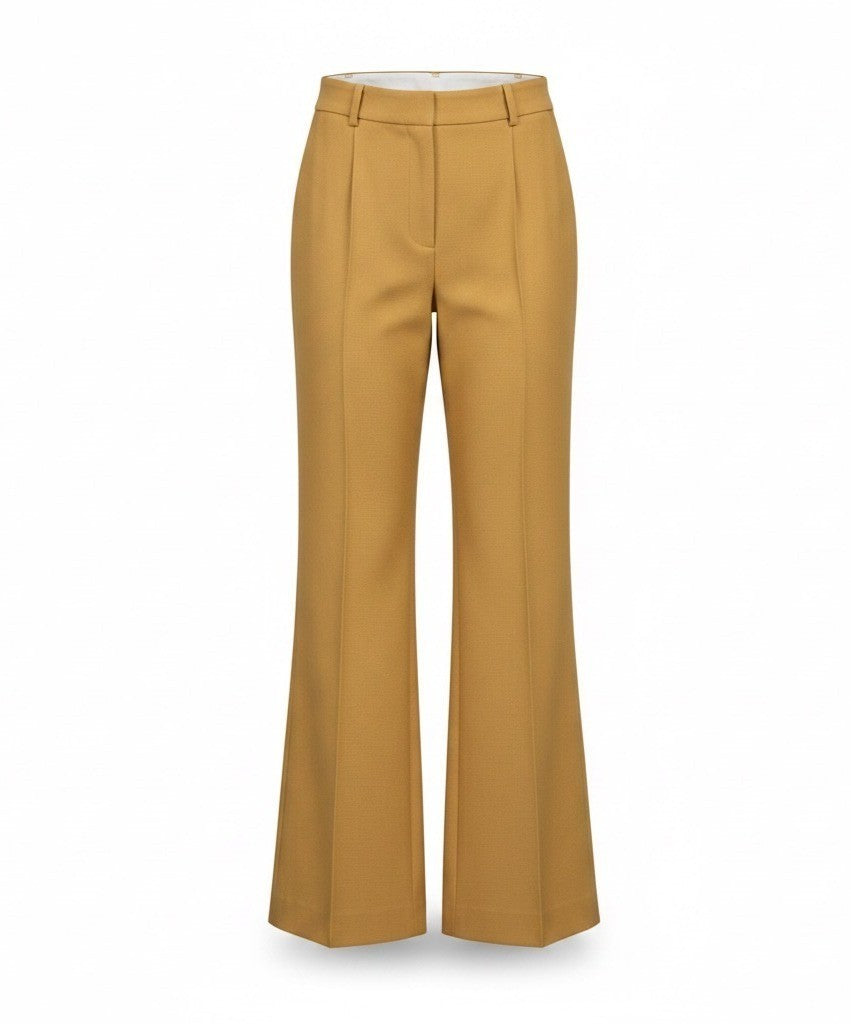 L.A.M.B Womens Camel Wide-Leg Dress Pants Size 4