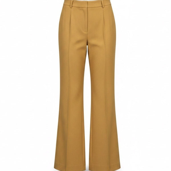 L.A.M.B Womens Camel Wide-Leg Dress Pants Size 4