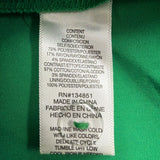WAYF Womens Green Polyester Wide-Leg Pants Comfortable Elastic Waistband Size L