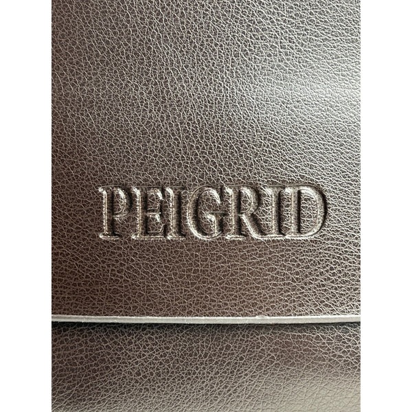 Peigrid Women's Brown Leather Crossbody Travel Bag Sz M - NWT
