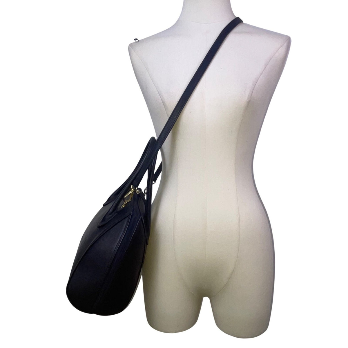 Museo Nacional Del Prado Women’s Black Leather Tote  Bag With Dual Handles