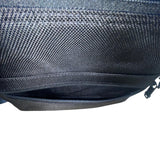 Tumi Mens Black Nylon Adjustable Strap With Zippered Pockets Messenger Bag