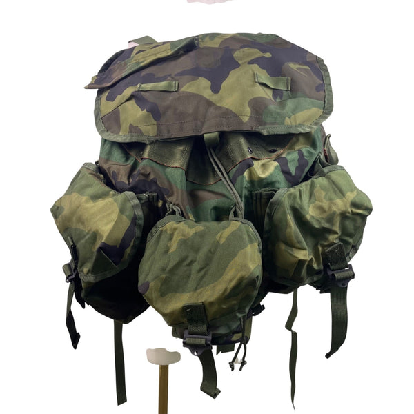 Field Pack Combat Men’s Green Camouflage Adjustable Strap Military Backpack