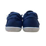 Bobs By Skechers Women’s Navy Blue Canvas Lace-Up Memory Foam Sneakers Size 7.5