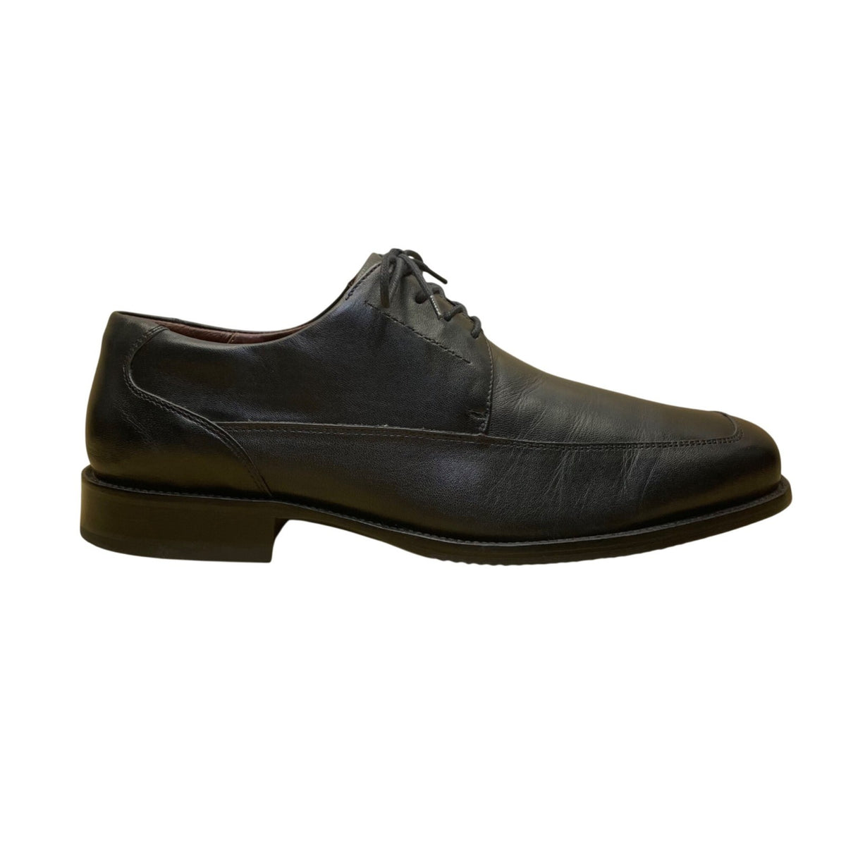 Johnston & Murphy Men’s Black Leather Lace-Up Dobson Moc Toe Oxfords Size 12W