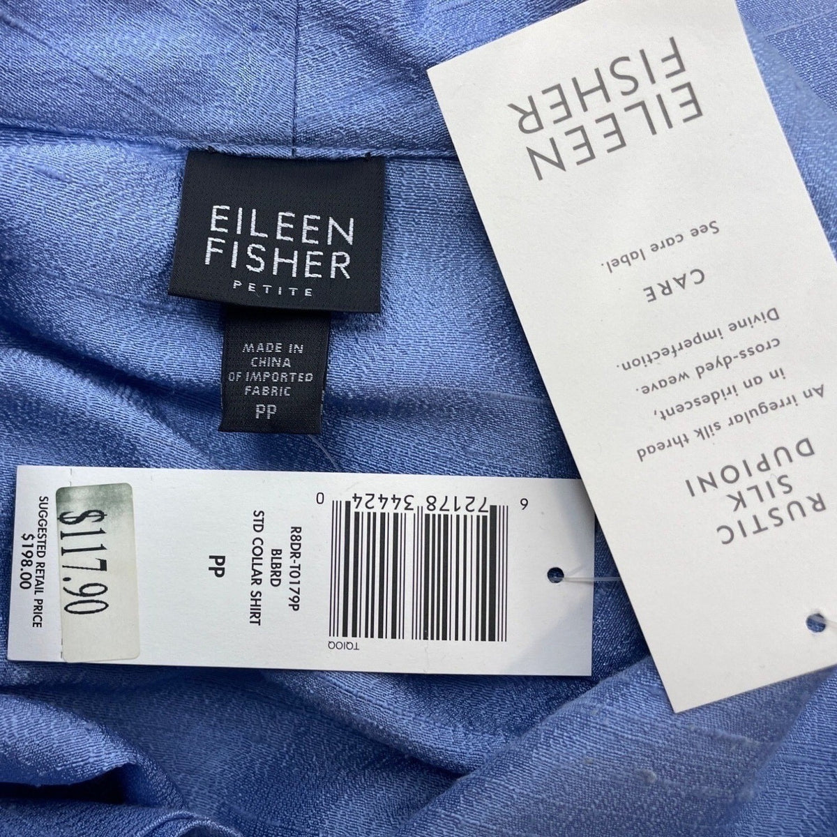 Eileen Fisher Women's Blue Shirt Size pp - New