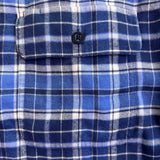 L.L.Bean Mens Rustic Blue Flannel Shirt Traditional Fit Sz XXL