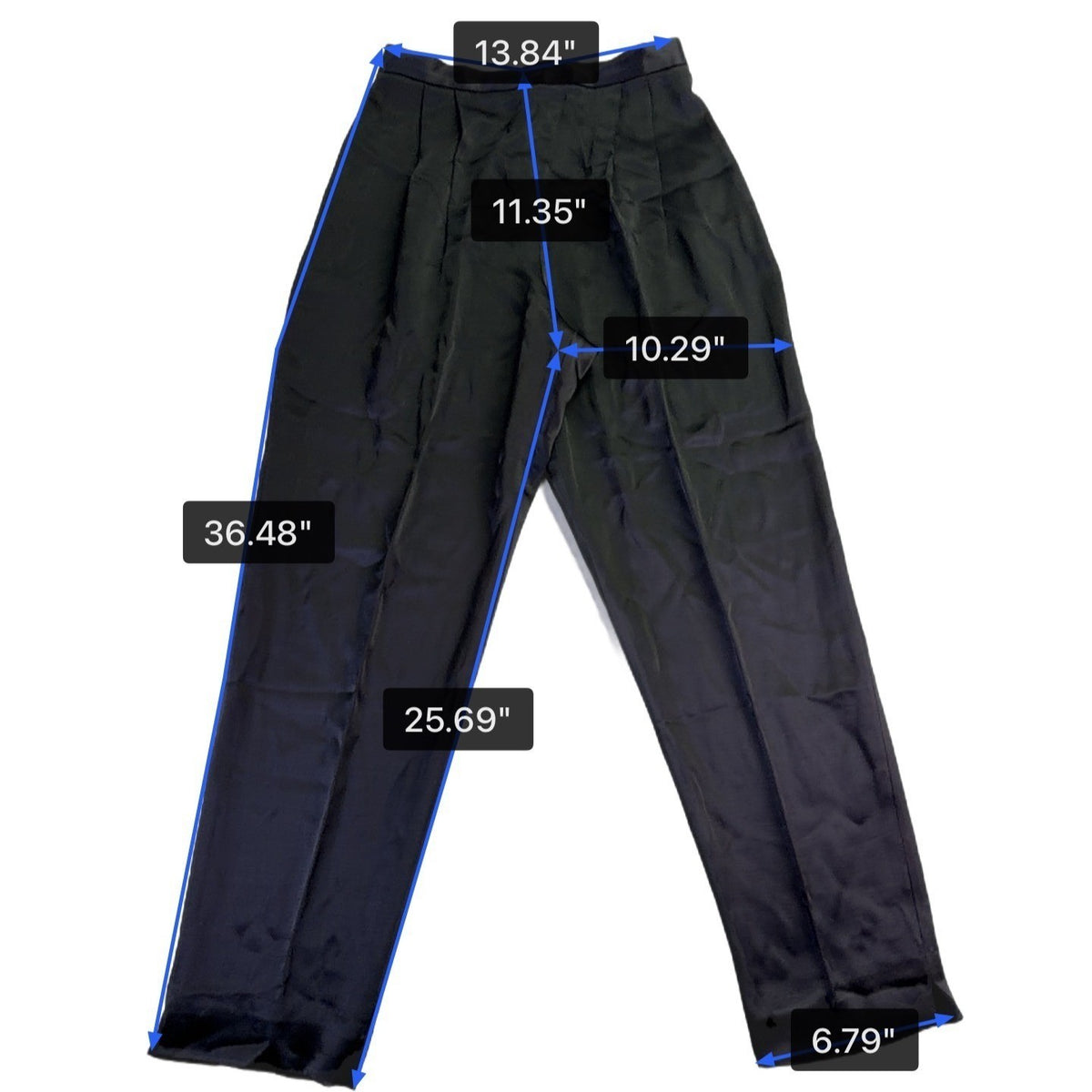 Pendleton Womens Black Classic High-Waisted Trousers Size 12