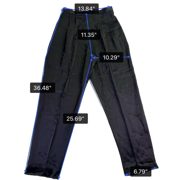 Pendleton Womens Black Classic High-Waisted Trousers Size 12
