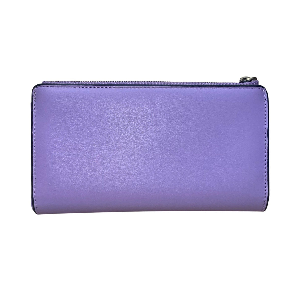Travelambo Women’s Purple Faux Leather Patterned Button Design Clutch Wallet