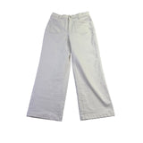 Madewell Womens White Cotton Blend Wide-Leg Jeans The Perfect Vintage Size 30