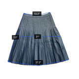 Rebecca Taylor Womens Blue Polyester Pleated Skirt  Sz 2