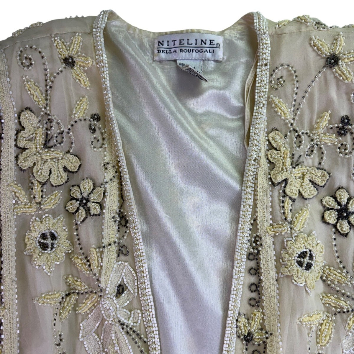 Blacktie Oleg Cassini Womens Beige Two-Piece Tank Top & Skirt Set Size 14