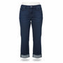 Gloria Vanderbilt Womens Dark Wash Denim Amanda Cuffed Capri Jeans Size 16S
