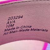 Maripé Women’s Fuchsia Rhinestone Ankle Strap  Platform AVA Wedge Sandals Sz 10M