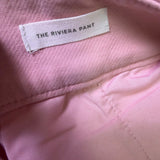 Loft Womens Pink Cotton Blend Riviera Pants Slim Fit Size 2