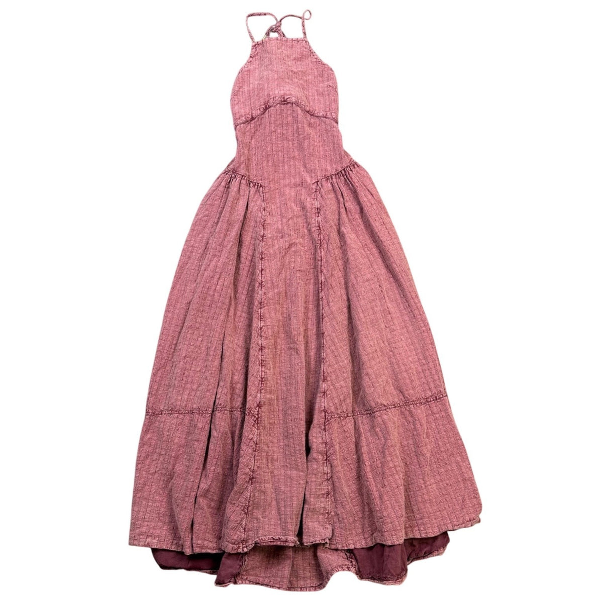 Free People Womens Pink Halter Maxi Dress Size S/Lined