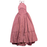 Free People Womens Pink Halter Maxi Dress Size S/Lined