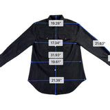Truth Women Black Faux Leather Button-Down Shirt With Pockets Sz Small 
