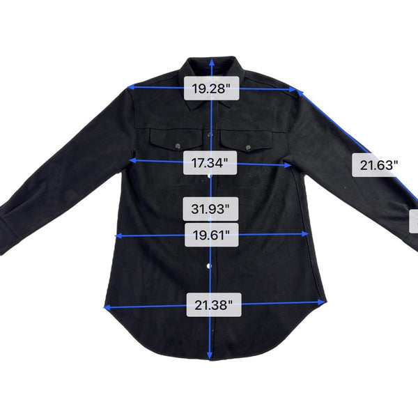Truth Women Black Faux Leather Button-Down Shirt With Pockets Sz Small 