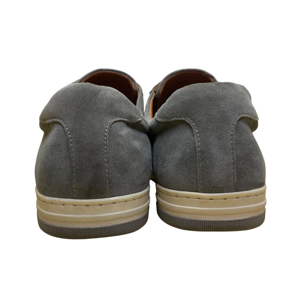 Johnston & Murphy Men’s Gray Suede Sheepskin Lining Low-Top Sneakers Size 13M