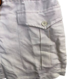 Lacoste Womens White Sleeveless Safari Vest Jacket With Pockets Size 38