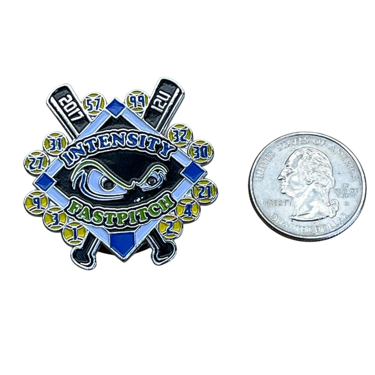 Intensity Fastpitch Softball Team Pin 2017 12U Enamel Collectible Lapel Pin