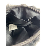 Unbranded Women's Black Faux Fur Crossbody Evening Clutch Sz S - NWT