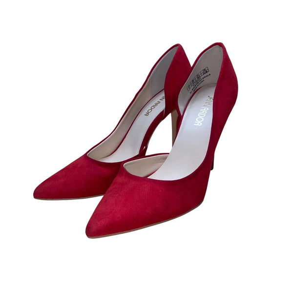 Jenn Ardor Women’s Red Man-Made Pointed-Toe High Heels Size 6M