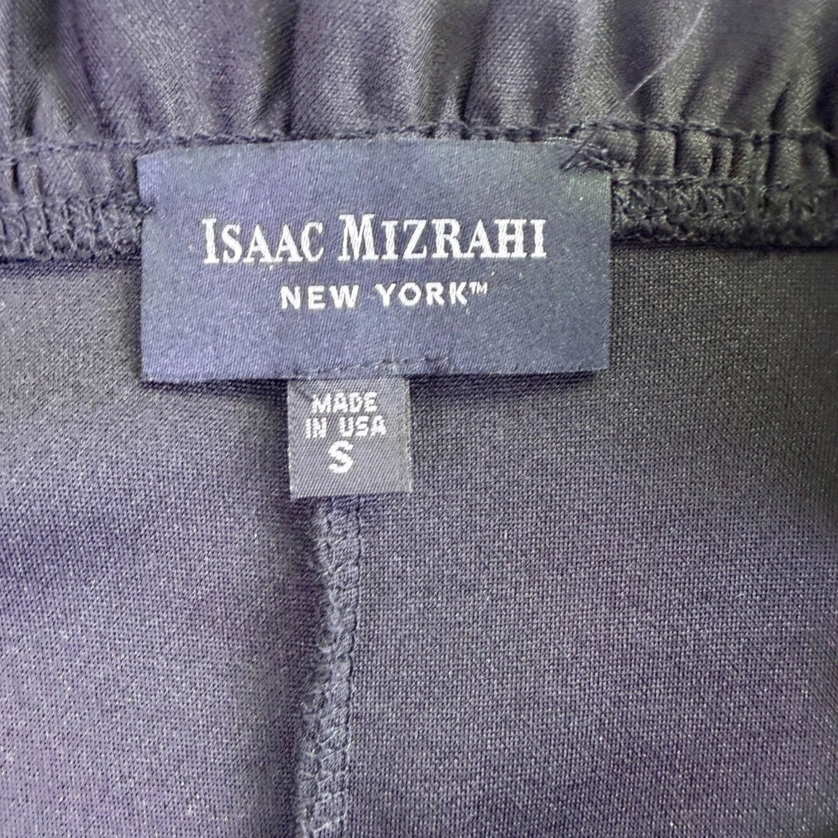 Isaac Mizrahi Womens Black Short Sleeve A-Line Dress Size S